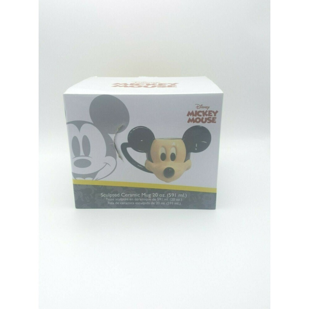 Mickey Mouse 20oz Sculpted Ceramic Mug by Disney NEW IN BOX
